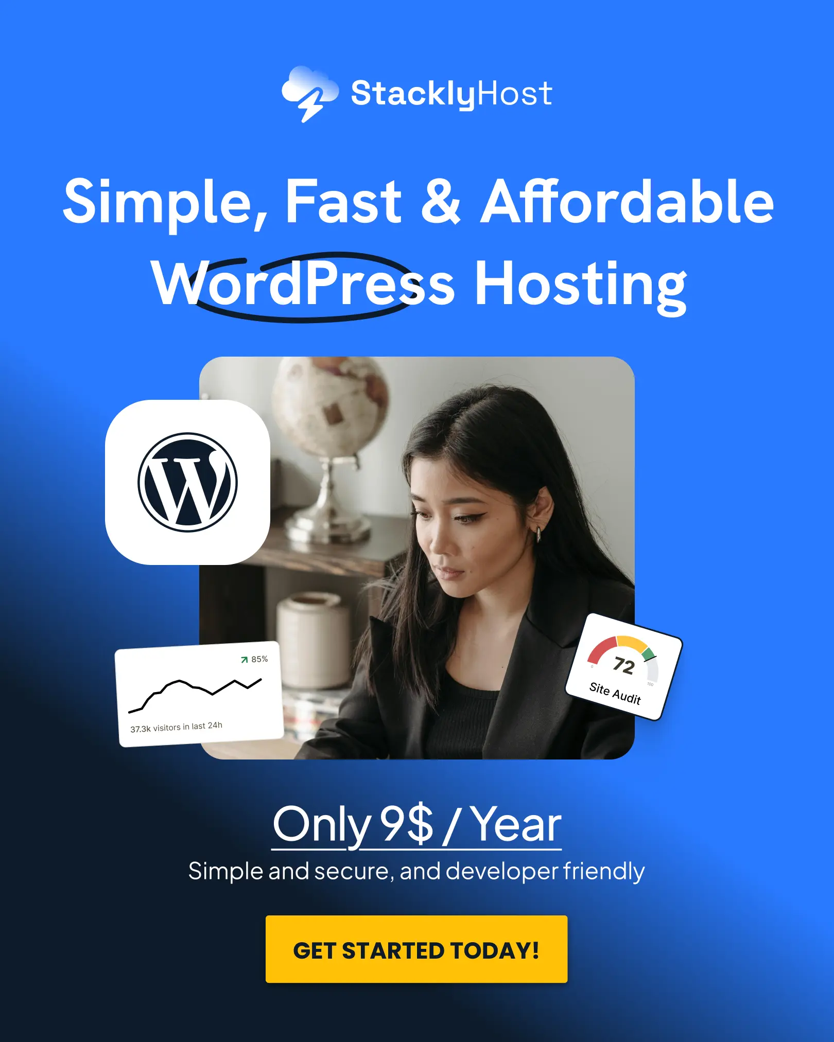 StacklyHost - Hébergement web wordpress au Maroc